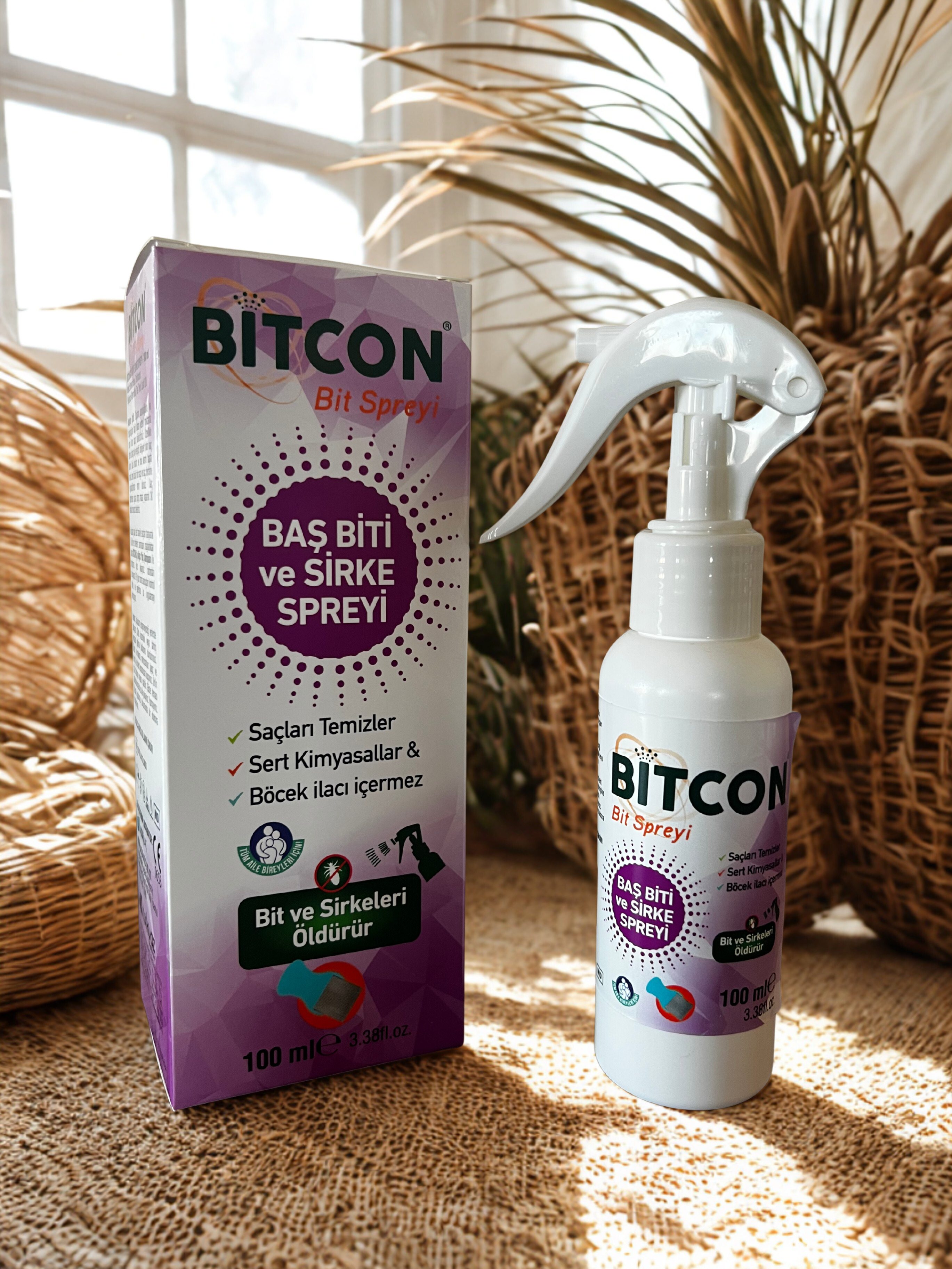 Bitcon Baş Biti ve Sirke Spreyi